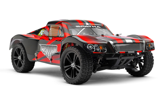 фото Радиоуправляемая модель раллийного шорт-корса 1:10 Himoto Spatha E10SC Brushed (красный)