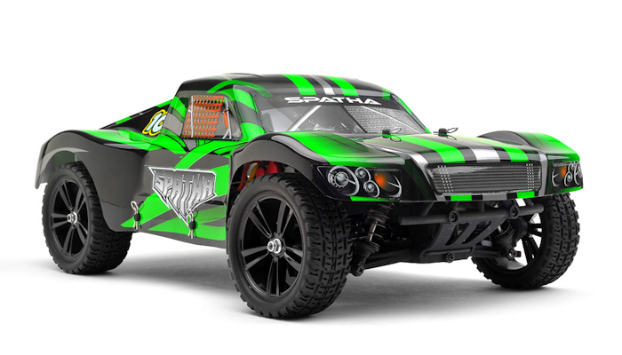 фото Радиоуправляемая модель раллийного шорт-корса 1:10 Himoto Spatha E10SC Brushed (зеленый)