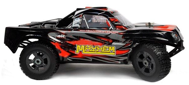 фото Радиоуправляемая модель раллийного шорт-корса 1:8 Himoto Mayhem MegaE8SCL Brushless (красный)