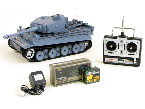 фото Танк на радиоуправлении 1:16 Heng Long Tiger I с пневмопушкой и и/к боем (Upgrade)