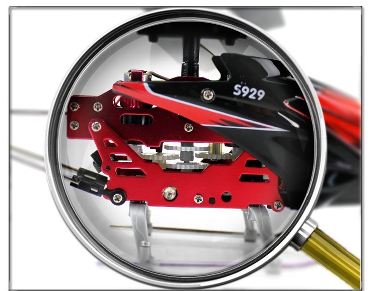 фото Вертолёт на радиоуправлении 3-к WL Toys S929 с автопилотом (красный)