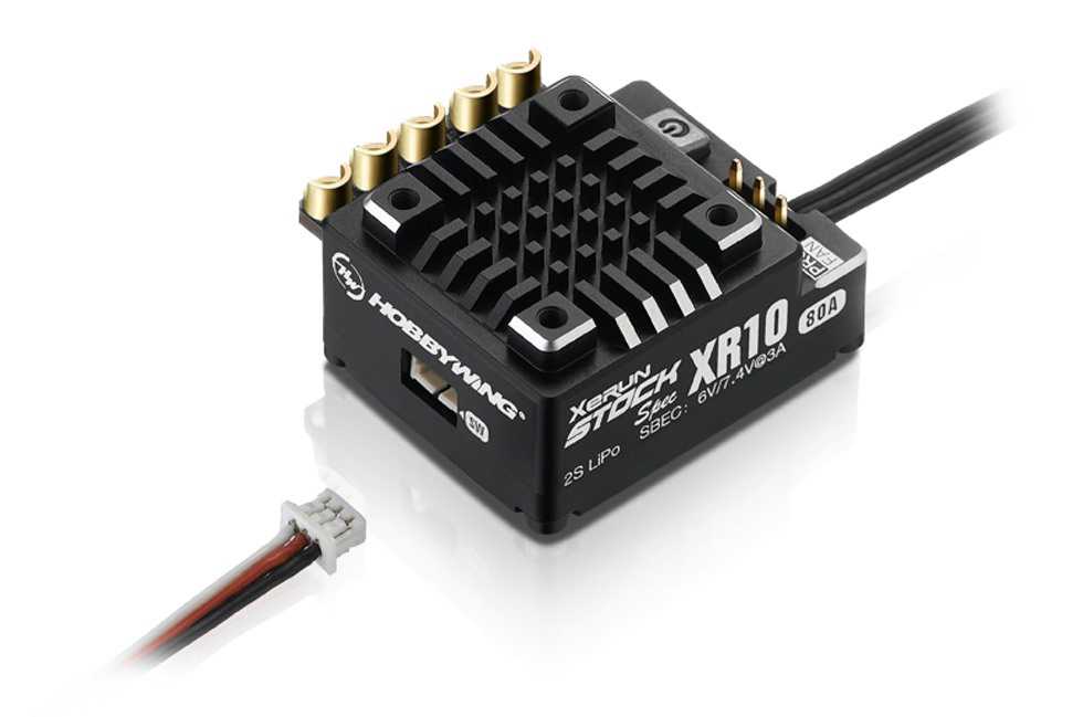 фото Регулятор сенсорный HOBBYWING XERUN XR10 PRO STOCK Spec 80A 2S для автомоделей