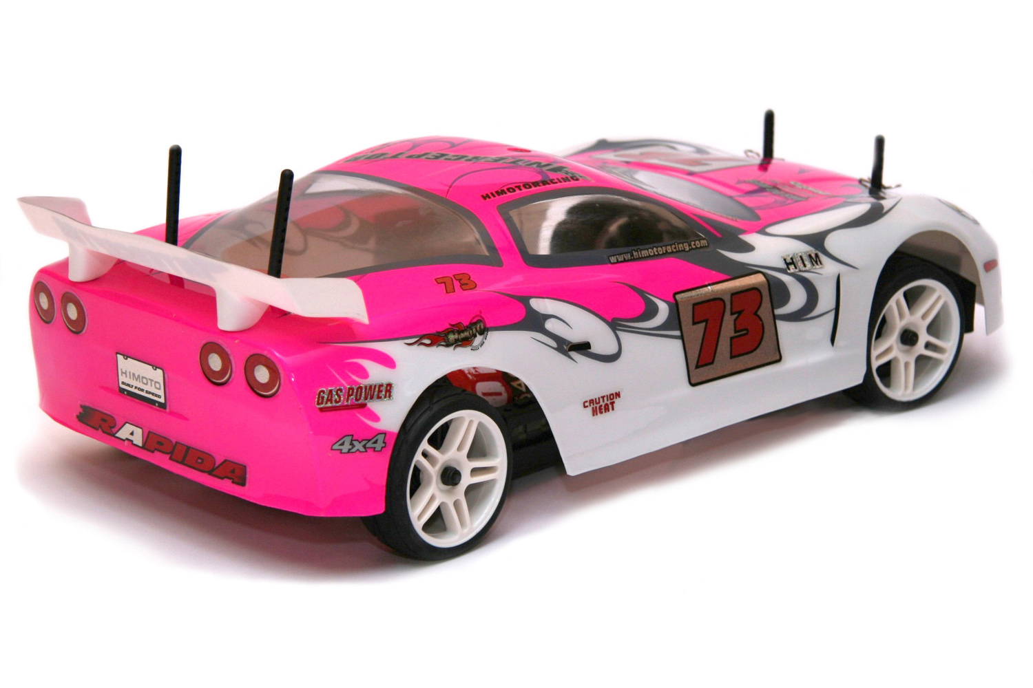фото Радиоуправляемая модель Шоссейная 1:10 Himoto NASCADA HI5101 Brushed (розовый)