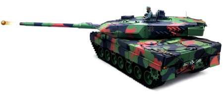 фото Танк р/у 2.4GHz 1:16 Heng Long Leopard II A6 с пневмопушкой и дымом (HL3889-1)