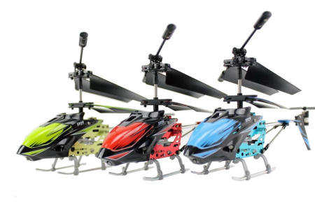 фото Вертолёт на радиоуправлении 3-к WL Toys S929 с автопилотом (синий)