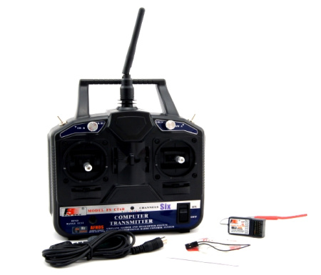 фото Пульт управления 6-канальный FlySky FS-CT6B AFHDS с приёмником R6B