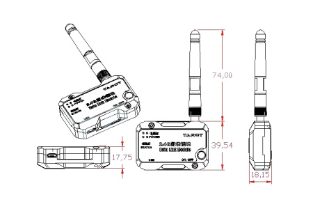фото Телеметрия Tarot ZYX-BD Bluetooth для контроллера ZYX-M (ZYX27)