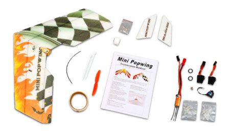 фото Летающее крыло TechOne Mini Popwing 600мм EPP ARF (черный)