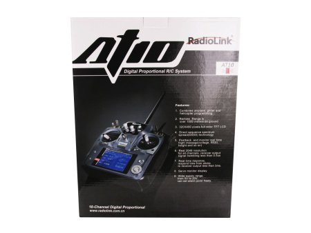 фото Аппаратура р/у авиа 12к Radiolink AT10 II с приемником R12DS (серый)