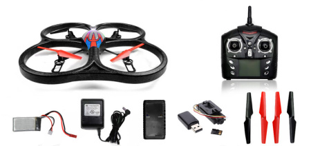 фото Квадрокоптер с камерой  WL Toys V333 Cyclone 2