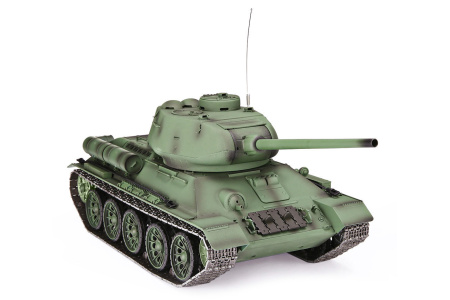 фото Танк на радиоуправлении 1:16 Heng Long T-34 с пневмопушкой и и/к боем (Upgrade)