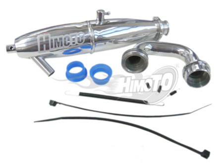 фото (081009) Alum 1/8 28CXP Exhaust Pipe 1P