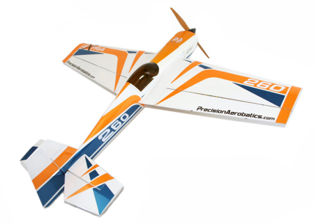 фото Самолёт радиоуправляемый Precision Aerobatics Extra 260 1219мм KIT (желтый)