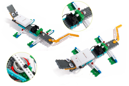 фото Конструктор электронный детский HIQ B711 12-в-1 173 детали (животные)
