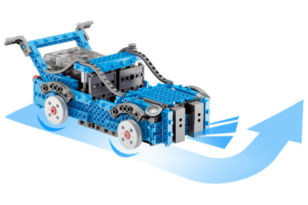 фото Конструктор STEM электронный HIQ B722 2-в-1 150 деталей сенсорный (машинка, поезд)