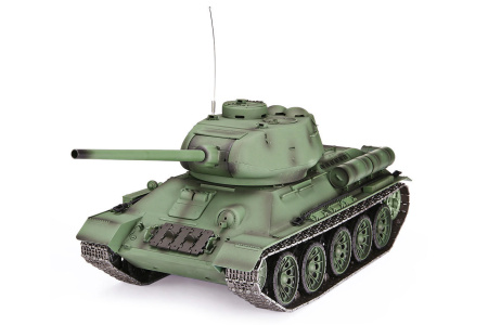 фото Танк на радиоуправлении 1:16 Heng Long T-34 с пневмопушкой и и/к боем (Upgrade)