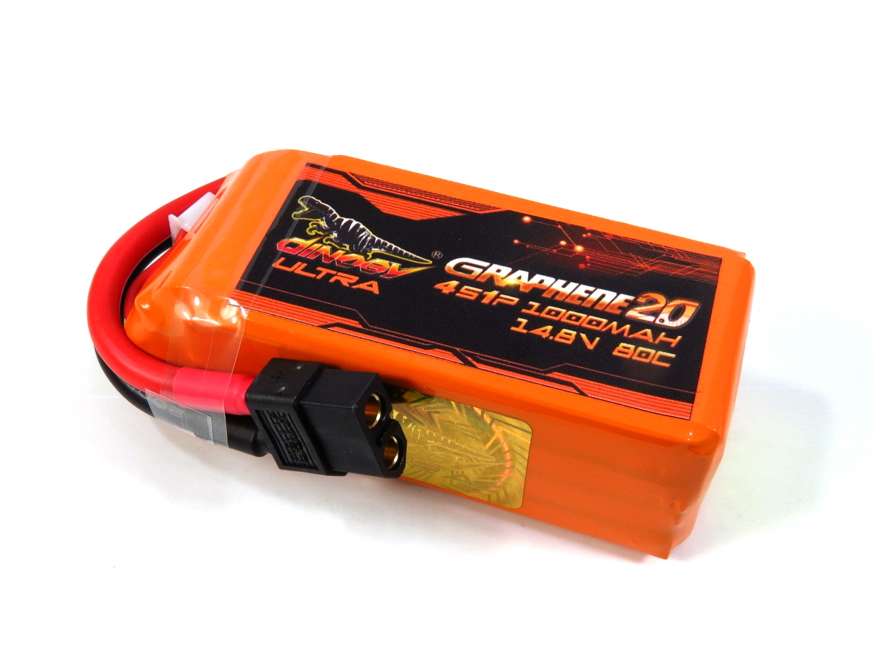 фото Аккумулятор для квадрокоптера Dinogy ULTRA G2.0 Li-Pol 1000 мАч 14.8 В 76x27x34 мм XT60 80C