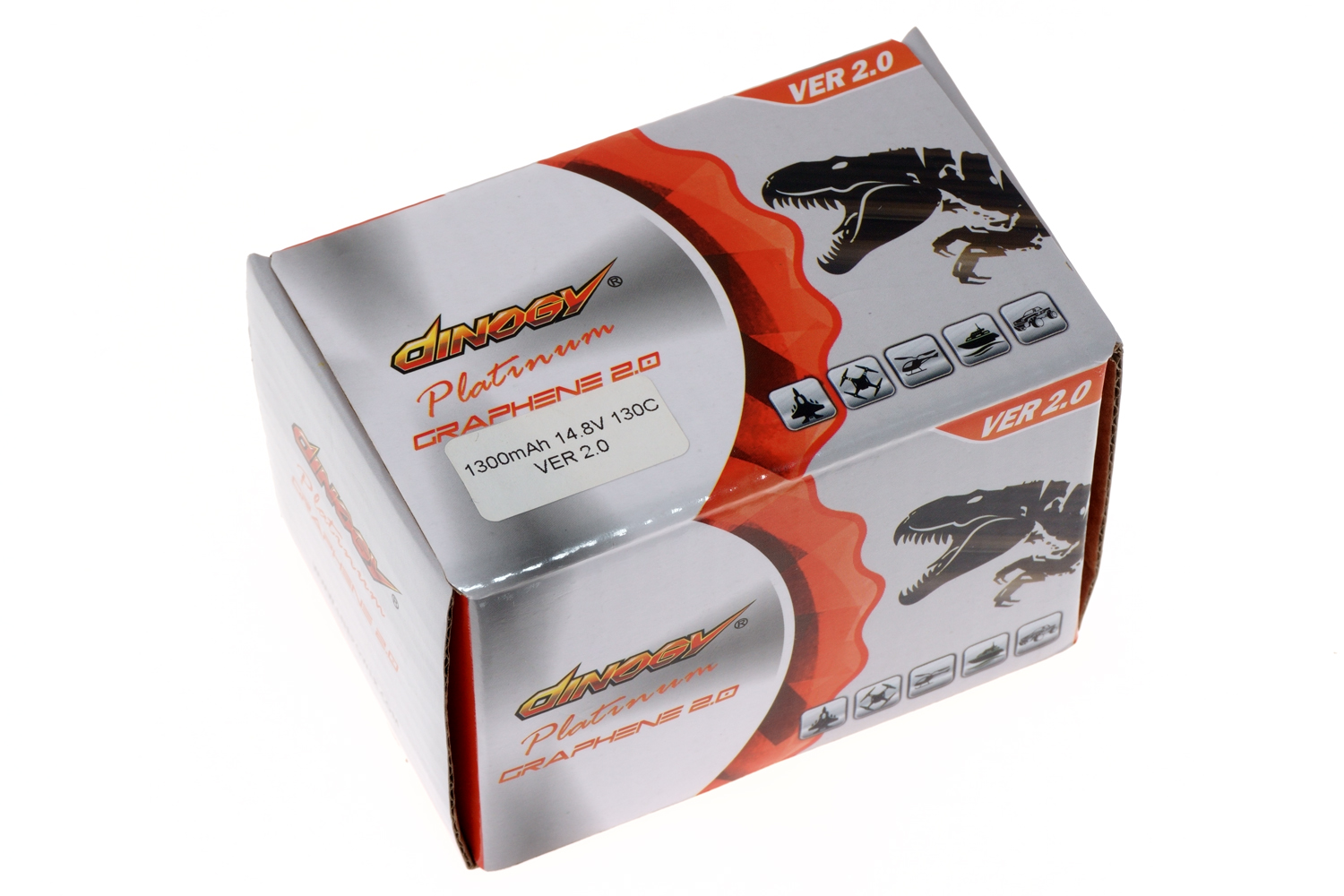 фото Аккумулятор для квадрокоптера Dinogy PLATINUM G2.0 Li-Pol 1300 мАч 14.8 В 77x34x34 мм T-Plug 130C