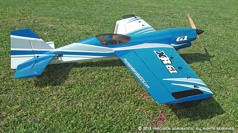 фото Самолёт радиоуправляемый Precision Aerobatics XR-61 1550мм KIT (синий)