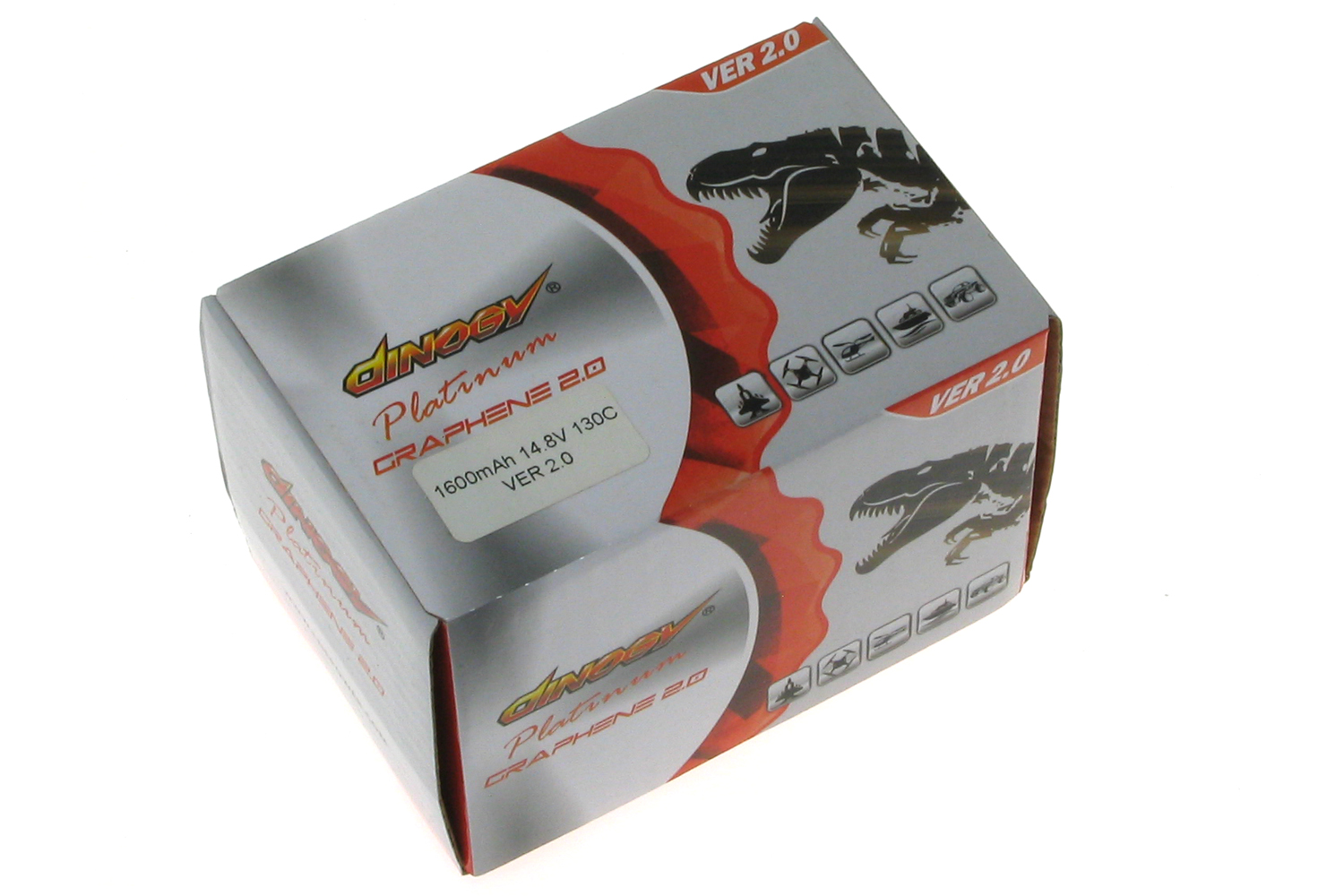 фото Аккумулятор для квадрокоптера Dinogy PLATINUM G2.0 Li-Pol 1600 мАч 14.8 В 75x34x40 мм T-Plug 130C