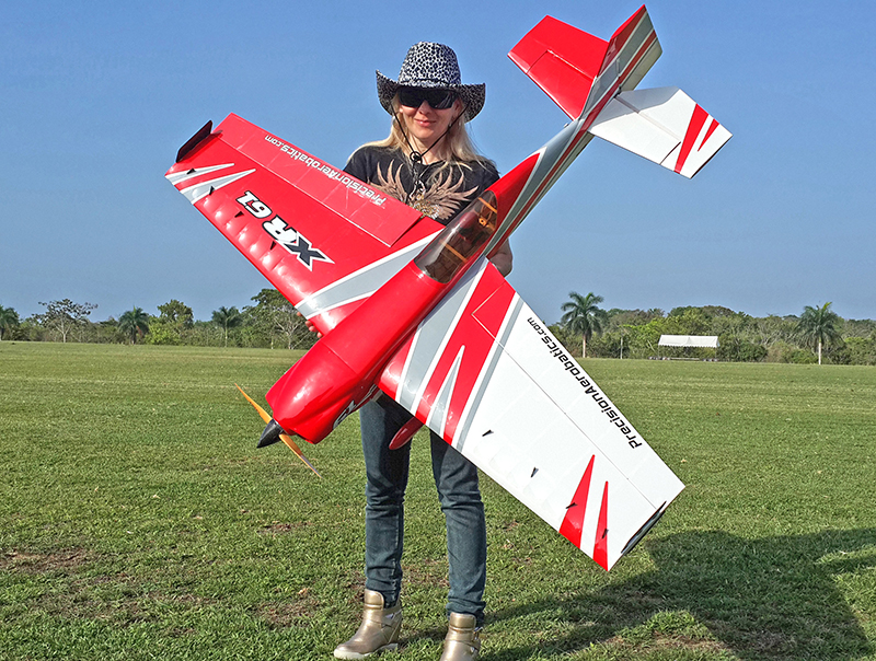 фото Самолёт радиоуправляемый Precision Aerobatics XR-61 1550мм KIT (синий)