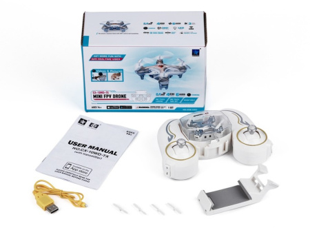 фото Квадрокоптер нано р/у Cheerson CX-10WD-TX с камерой Wi-Fi (розовый)