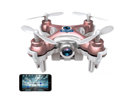фото Квадрокоптер с камерой Wi-Fi Cheerson CX-10W нано (розовый)