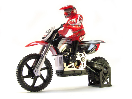 фото Радиоуправляемая модель Мотоцикл 1:4 Himoto Burstout MX400 Brushed (красный)