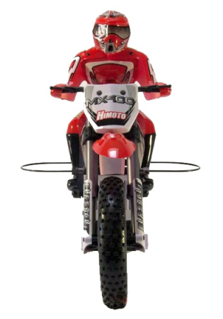 фото Радиоуправляемая модель Мотоцикл 1:4 Himoto Burstout MX400 Brushed (красный)