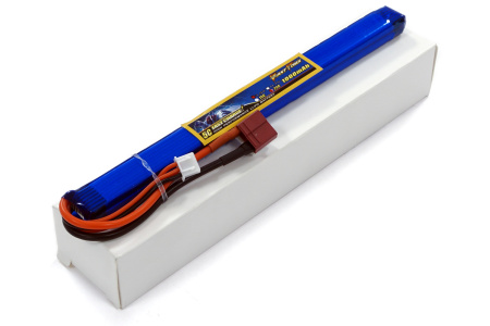 фото Аккумулятор для страйкбола Giant Power (Dinogy) Li-Pol 1000 мАч 7.4 В 185x15x10 мм T-Plug 25C