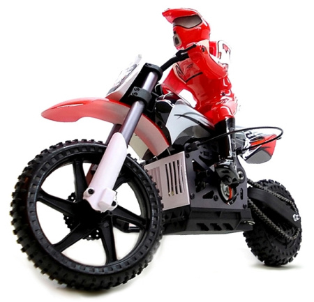 фото Радиоуправляемая модель Мотоцикл 1:4 Himoto Burstout MX400 Brushed (красный)