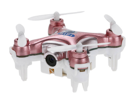 фото Квадрокоптер с камерой Wi-Fi Cheerson CX-10W нано (розовый)